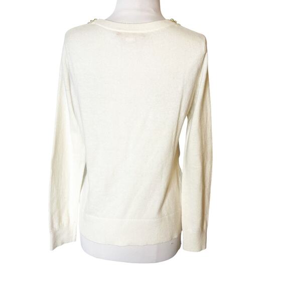 Lilly Pulitzer odetta rhinestone neck collar sweater sz S - Picture 3 of 7